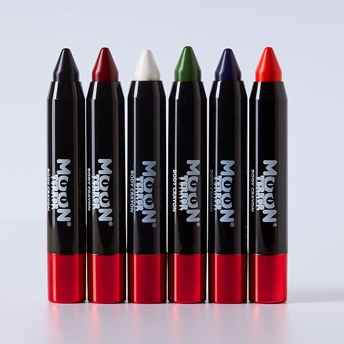 Halloween Face Paint Stick Body Crayon by Moon Terror, SFX Make up - Poison Purple - Special Effects Make up - 0.12oz