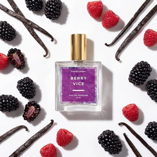 Vanilla Blackberry Eau de Parfum - Perfume for Women, Vanilla Perfume Spray with Blackberry, Raspberry Blossom, Vanilla Bean and Warm Amber Fragrance - Long Lasting, Made in the USA