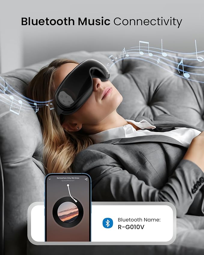 RENPHO Eyeris 3 Eye Massager with Heat and Cooling, FSA Eligible HSA, Birthday Christmas Gifts for Women Men Him Her, Voice Control Eye Mask for Migraines, Eye Care with DIY Massage, Reduce Dry Eyes