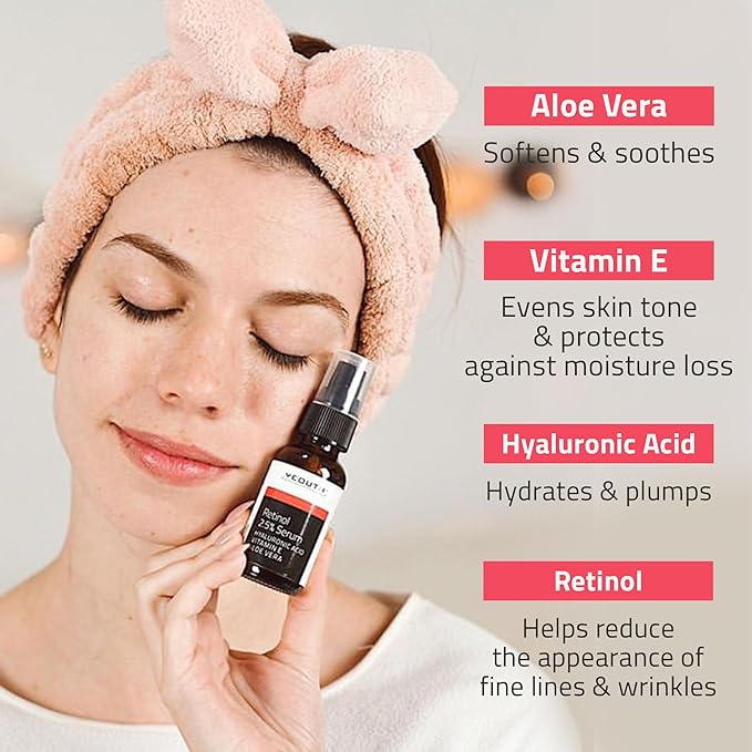 YEOUTH Retinol Serum for Face with Hyaluronic Acid & Vitamin E, Hydrating Retinol Face Serum for Women & Men, Facial Skin Care for Even Skin Tone - 2oz
