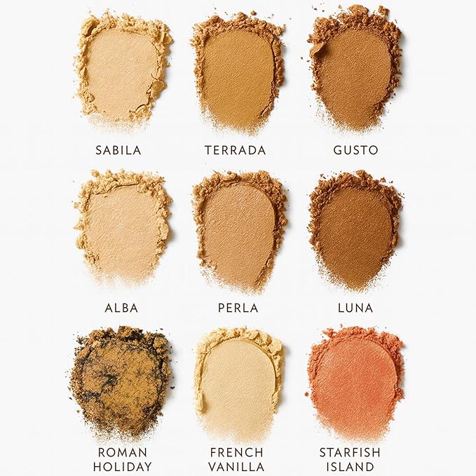 K'APEINE All in One Baked Makeup Palette, Eyeshadow, Blush Highlighter & Bronzer Face Kit Neutral Tones Baked Powder Palette with Matte Shimmer Finish Hign Pigment Full Face Makeup Gift Set for Women
