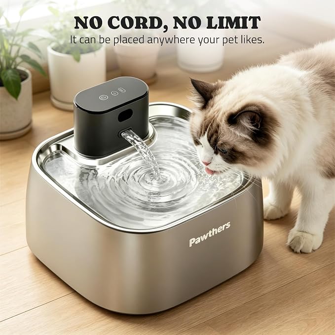 Pawtners Replacement Intelligent Host for STR-PT-108A Pumpless Cat Fountain | Ultra Quiet Host for STR-PT-108A Cordless Pet Water Fountain, Low Voltage DC 5V