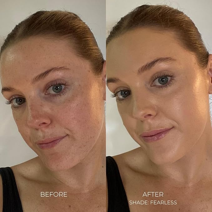 Organic Serum Foundation | Vegan, Buildable Coverage, Weightless Second Skin Feel, Transfer Proof with Skincare Ingredients in Sustainable Packaging. Bold 25ml
