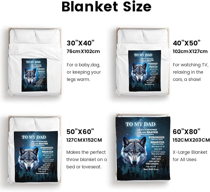 Best Dads Birthday Gift for Dad from Daughter Ideas,Presents for Dad Gifts for Papa,Cool Father Gifts for Dads Birthday from Son Ideas 60"x80"