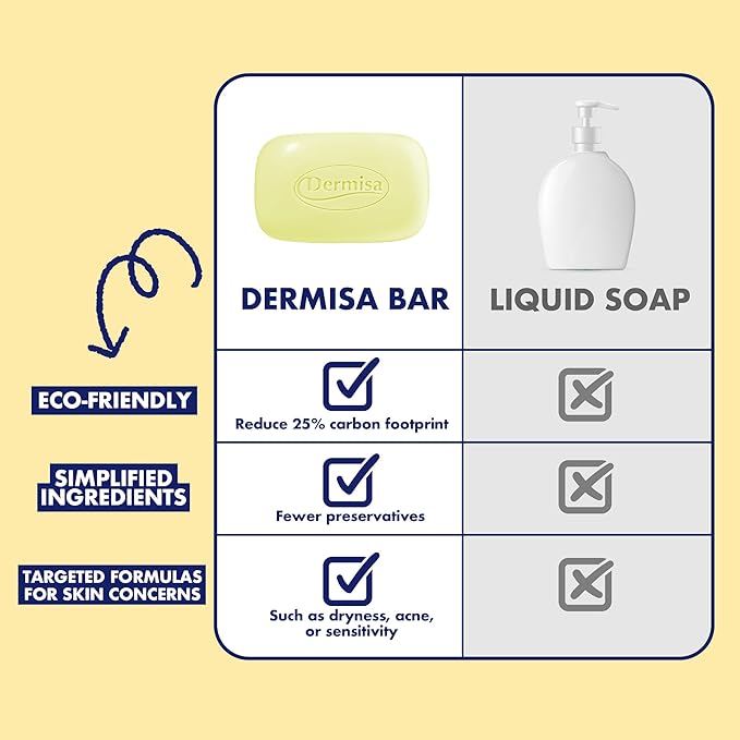 Dermisa Brightening Bar with Kojic Acid, Licorice and Arbutin, Dark Spot Cleansing Soap for Even Skin Tone and Clarity, 3.0oz, Pack of 1