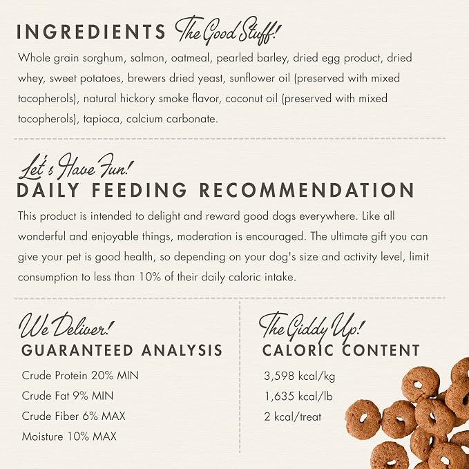 Fromm Crunchy Os Slammon' Smoked Salmon Dog Treats - Salmon Recipe - 6 oz