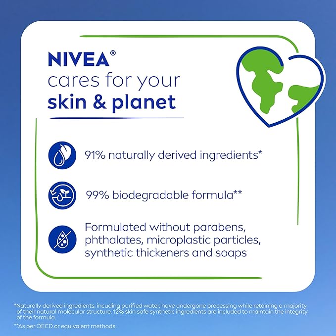 NIVEA Pampering Coconut and Almond Milk Body Wash with Nourishing Serum,Moisturizing Body Wash for Women,Enriched with Provitamin B5 and Vitamin E,30 Fl Oz Bottle,(Pack of 2)