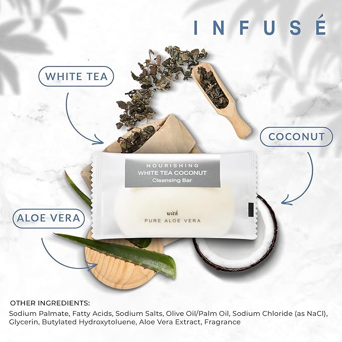 Infuse Bar Soap | Travel Size Hotel Amenities | 20g | Case of 400