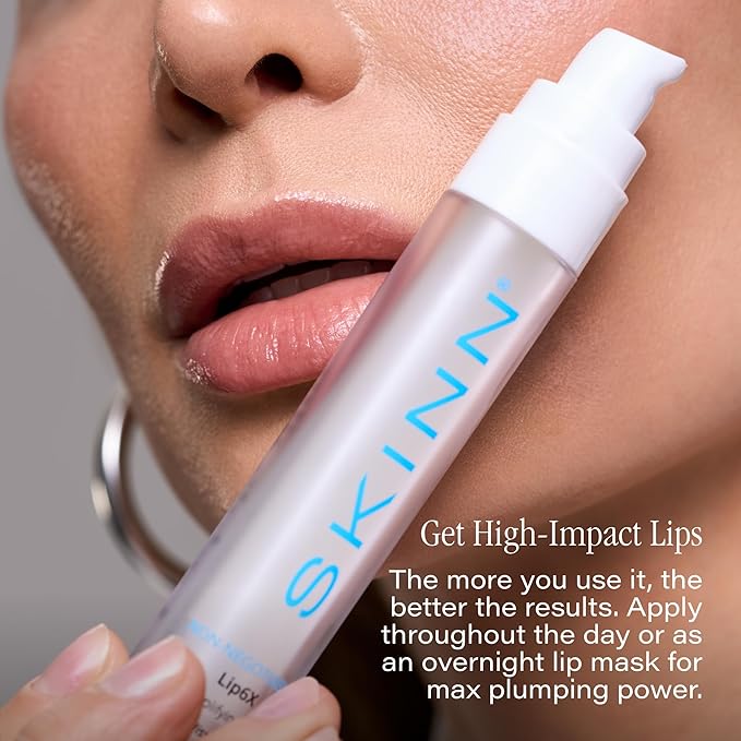 SKINN Lip Amplifying Serum, Lip6X Refill with Peptides - Deep Moisturizing Serum Plumps, Hydrates, Smooths & Boosts Collagen Production - Lip Care Products for Women