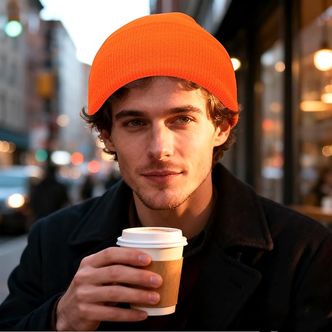 PFFY Unisex Beanie Hats for Men Women Knit Winter Beanies