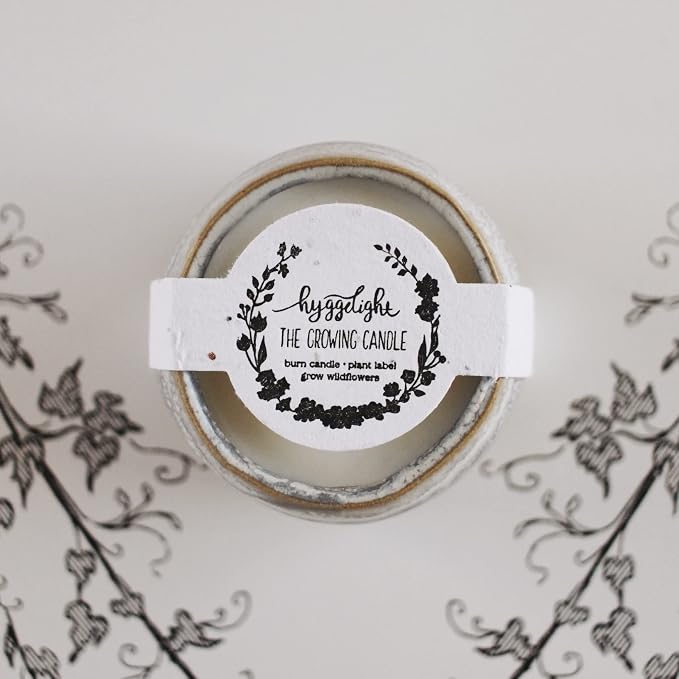 Hyggelight - The Growing Candle, Lilac Scented Aromatherapy Candles, 10oz Pot, 100% Soy, Greta