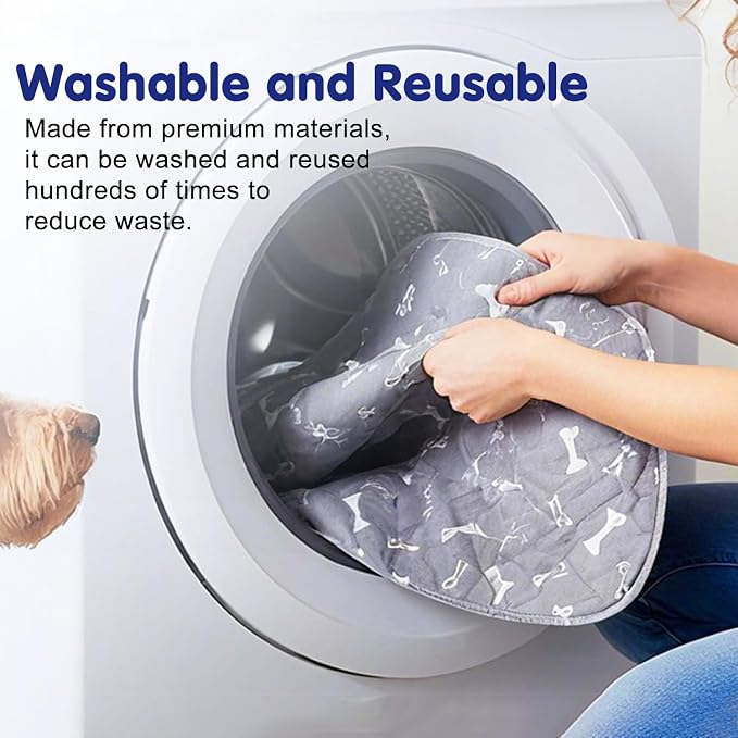 Pee Pads with Pheromones, Elite Pads for Cats, Washable Pee Pads for Dogs, Leak-Proof & Anti-Slip Pet Training Pad for Home & Travel(White, XL: 35.4" × 31.5")