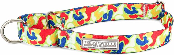 Lucky Love Dog Martingale Collar for Medium Dogs No Slip – Oscar, Medium