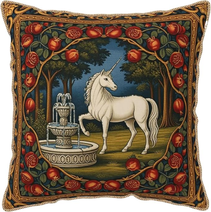 Vintage Horse Floral Velvet Pillow Covers 20x20 Inch Tapestry Art Flowers Throw Pillows for Couch Cushion Covers Pillowcase European French Country Pillow Cases for Sofa Bed Bedroom