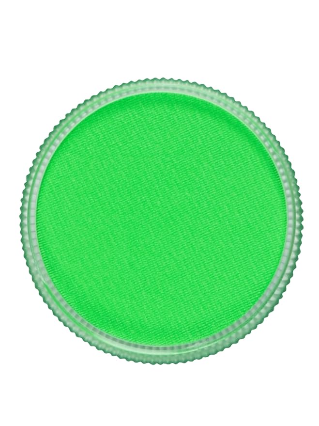 Face and Body Paint (water-based) Neon Green(30gm) Non-Toxic High-Quality Paint for Children and Adults Halloween Makeup, Costumes, Festivals