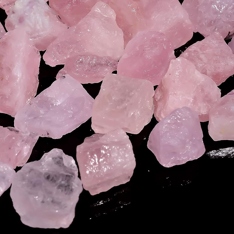 50 carats Raw Pink Morganite Rough Gemstone, Natural Crystals, Healing Stones, Wholesale Lot, Jewelry Making Supply, 10 to 16mm, 6 to 8 pcs