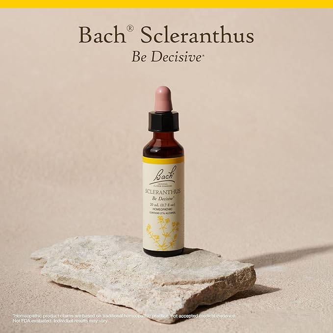 Bach Original Flower Remedies, Scleranthus - Be Decisive - Natural Homeopathic Flower Essence for Emotional Balance - Vegan, Gluten Free, Sugar Free - 20mL Dropper