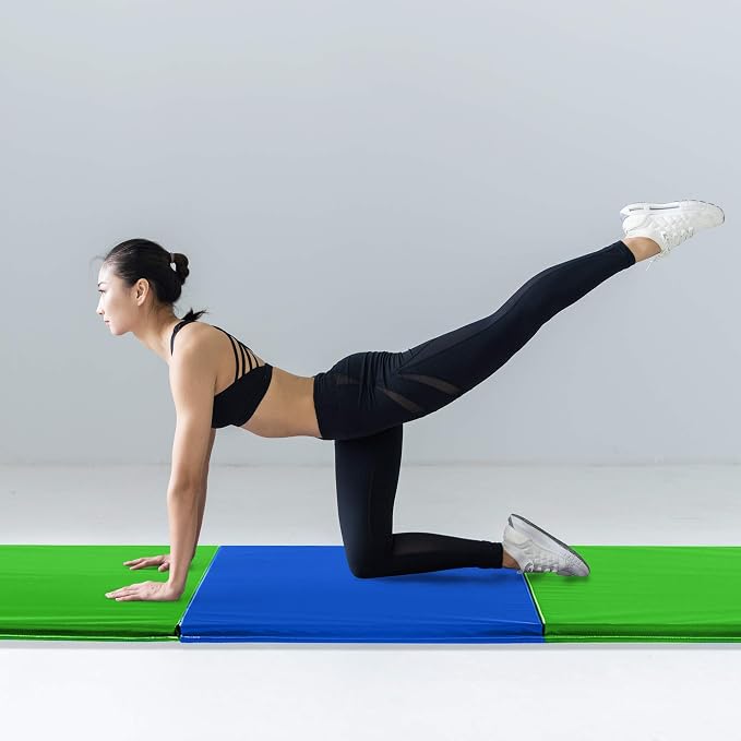 We Sell Mats - 4 ft x 6 ft x 2 - Personal Fitness & Exercise Mat for Home Workout - Lightweight and Folds for Carrying – All Purpose Gym Mat – Thick Mat for Yoga, Pilates, Stretches, Floor Exercises