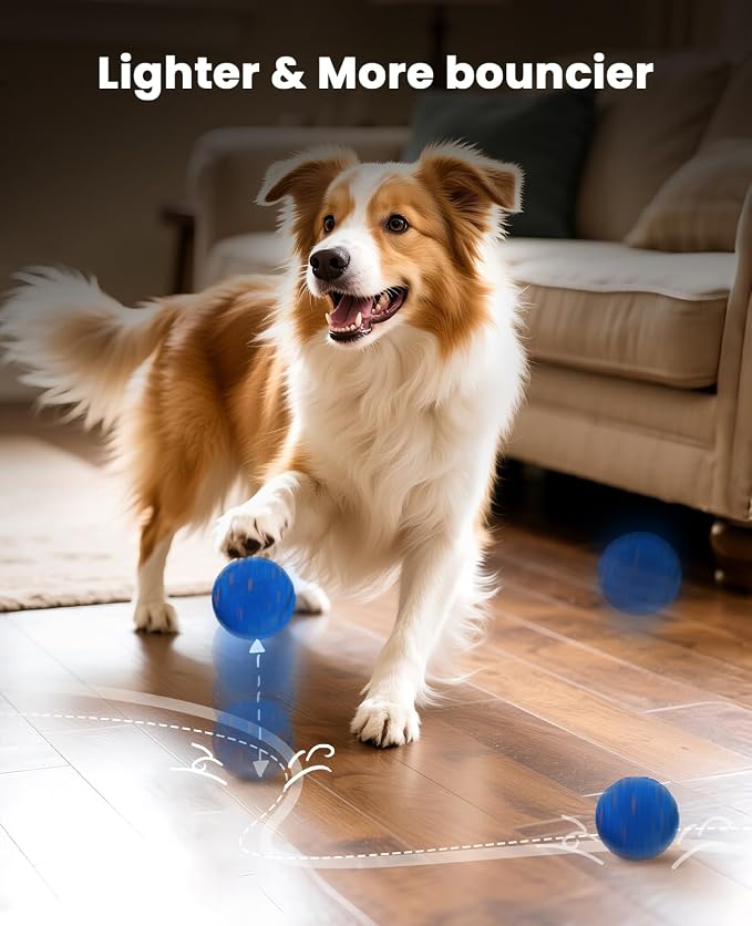 Xeuch Smart Interactive Dog Toy Balls, Automatic Moving Ball for Medium and Large Dogs, ETPU New Material, Motion Activated Rolling & Rotating Bouncy Toys for Dog Enrichment & Stimulation