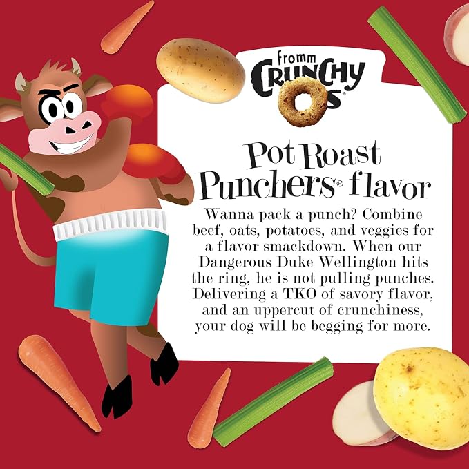Fromm Crunchy Os Dog Treat Variety Pack - (3) 6 oz Bags