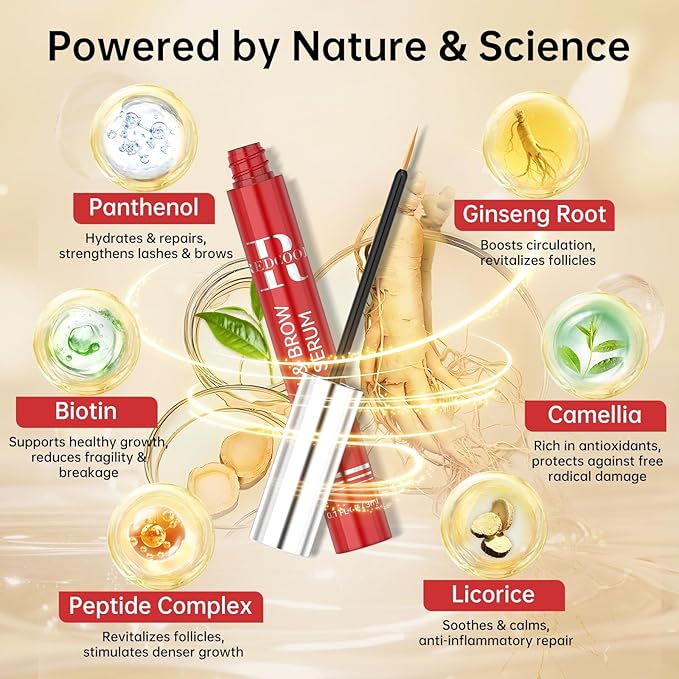 Lash Serum: Eyelash Growth Serum Gentle Natural Vegan Enhancing Treatment Nourishing Conditioning Formula for Longer Thicker Fuller Natural Lashes -3ml