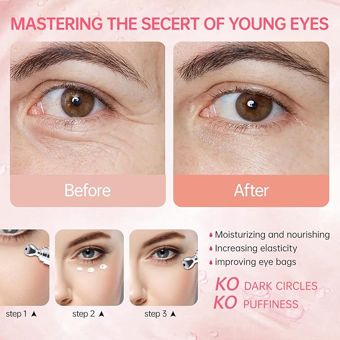 Instant Reduction of Eye Bags -Retinol Eye Cream Dark Circles,Bags Under Eyes,Eye Repair Cream AntiAging Moisturizer,retinol,Under Eve Care Creams Suit Women Men EyeFirm Smooth fimming eye-0.7 OZ-EEE
