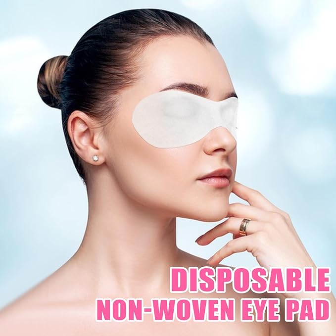 Psyqtsuary Disposable Non Woven Eye Care, 200 Sheets Eye Mask Paper Disposable Sheets Eye Covers Cotton Cosmetic Facial Eye Covers Skincare Spa Paper, DIY Clear Beauty Sheets for Makeup Beauty Tools