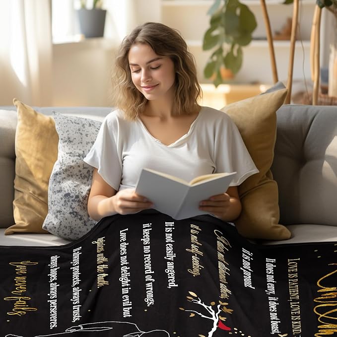 Wedding Gifts for Couples, Bridal Shower Gifts for Bride to Be Soft Blanket | Anniversary Mr and Mrs Gifts, Wedding Gifts for Newlyweds Wedding Throw Blanket 60*50 Inch (Black)