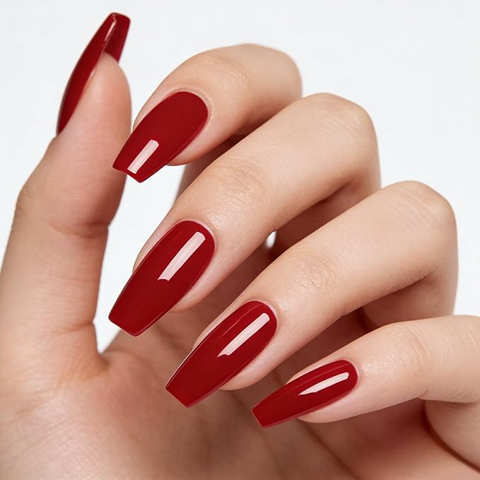 YTD Likomey Gel Nail Polish,15ml Blood Red Soak Off UV Nails Gel,Salon Home DIY Nail Art Manicure and Pedicure Gel Varnish,CS412