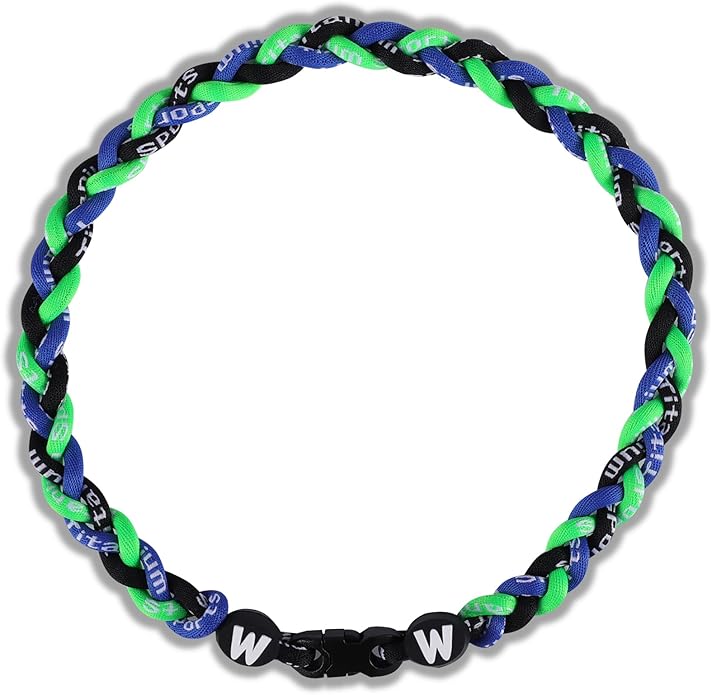 Premium 18inch Baseball Necklace w/Nylon Tri-Braided Rope Tornado Design