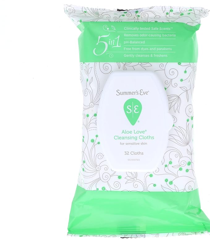 Summer's Eve Cleansing Cloths Aloe Love
