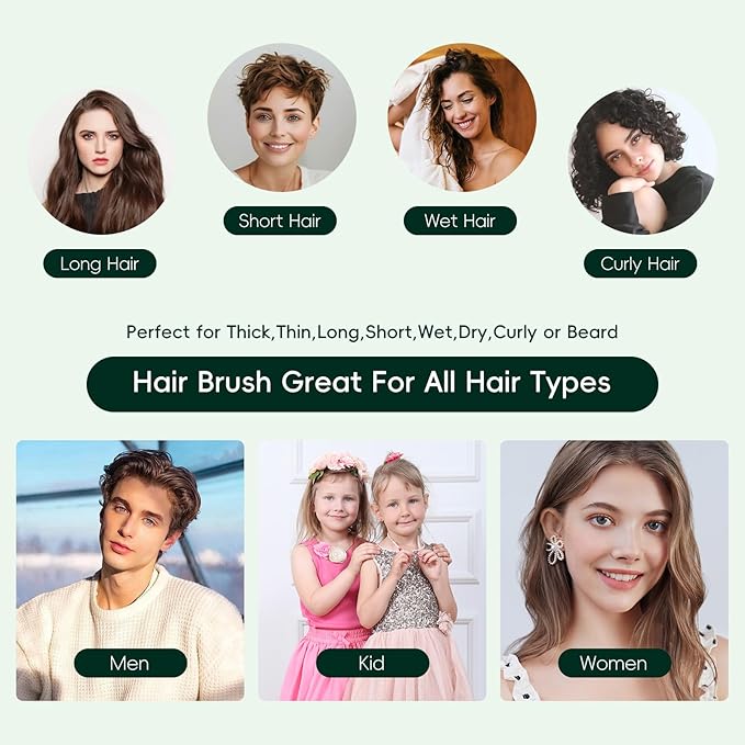 Combetter Bamboo Comb for Detangling, Anti Static Fine Tooth Comb for Thick, Thin, Fine, Short, Long Hair, Durable Bakelite Infused Hair Comb for Women - Birthing & Labor Tool