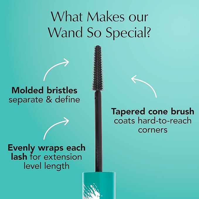 Thrive Causemetics Liquid Lash Extensions Mascara 3 Pack, Tubing Thrive Mascara Lengthening, Volumizing & Curling, Smudge Proof, No Clumping or Flaking, Vegan & Cruelty Free, Brynn (Rich Black)