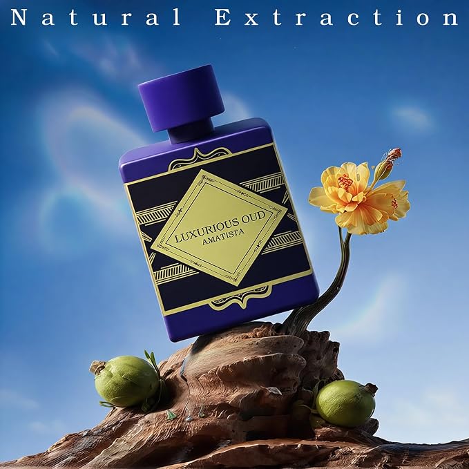 AFLUXE Luxurious Oud Amatist Men's Cologne – Eau De Parfum – Long Lasting Arabic Oud Perfume Oil – 100ml