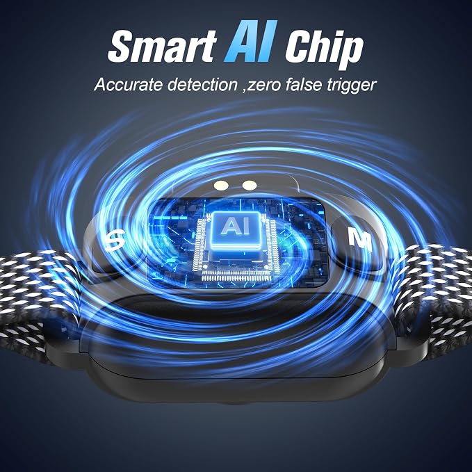 Smart No Shock Bark Collar, Beep Vibration Modes Collar