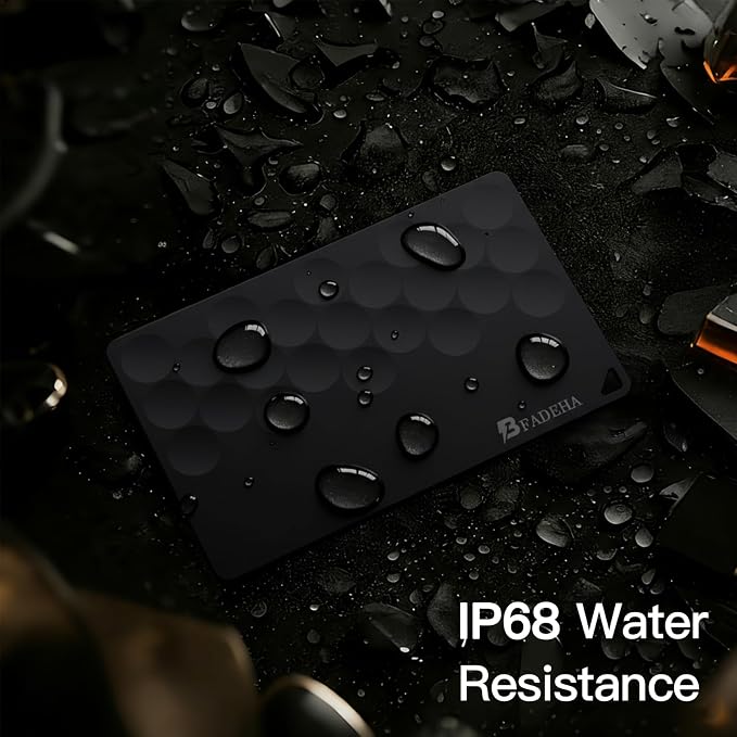 2026 Apple MFi Certified Wallet Tracker Smart Card for Find My | Ultra Thin Air Tracker Tag for Travel, 5 Years+ Staying Power, IP69 Waterproof, Key Finder & Item Locator for Bags, Passport