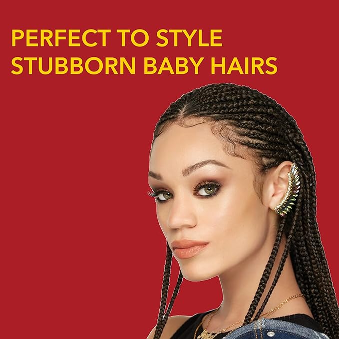 Creme of Nature Perfect Edges™ Extra Firm Hold Gel, 48-Hour Sleek Style Edge Control, Infused with 100% Moroccan Argan Oil, Non-Flaking, 2.25 oz