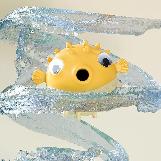 Dog Treat Dispenser Toy, Rubber Puffer Fish Dog Toys | Puppy Teething Toys | Interactive Pet Toys, for Small, Medium, Large All Breed Size Dogs