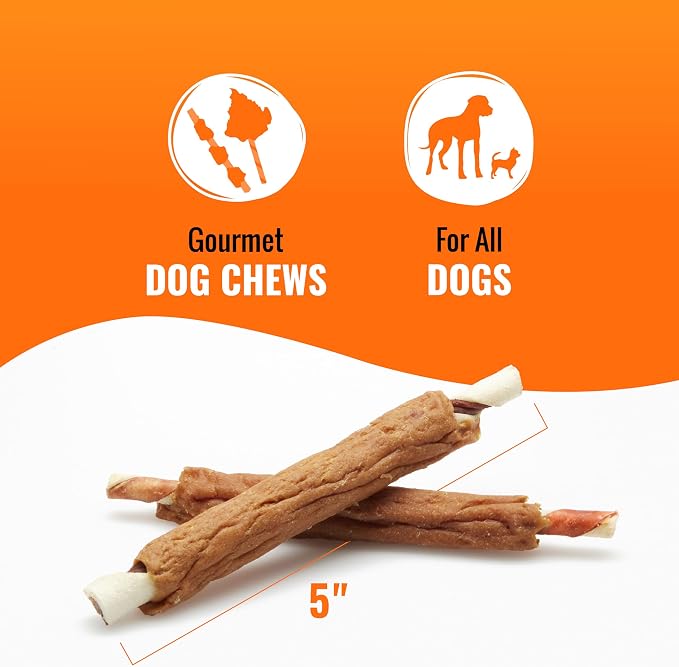 GOOD 'N' FUN Ribs Long-Lasting Dog Treat Made with Real Protein, 24 oz | Premium Chicken, Pork and Beef Hide Chew, Supports Dental Health and Mental Stimulation, For Adult Dogs