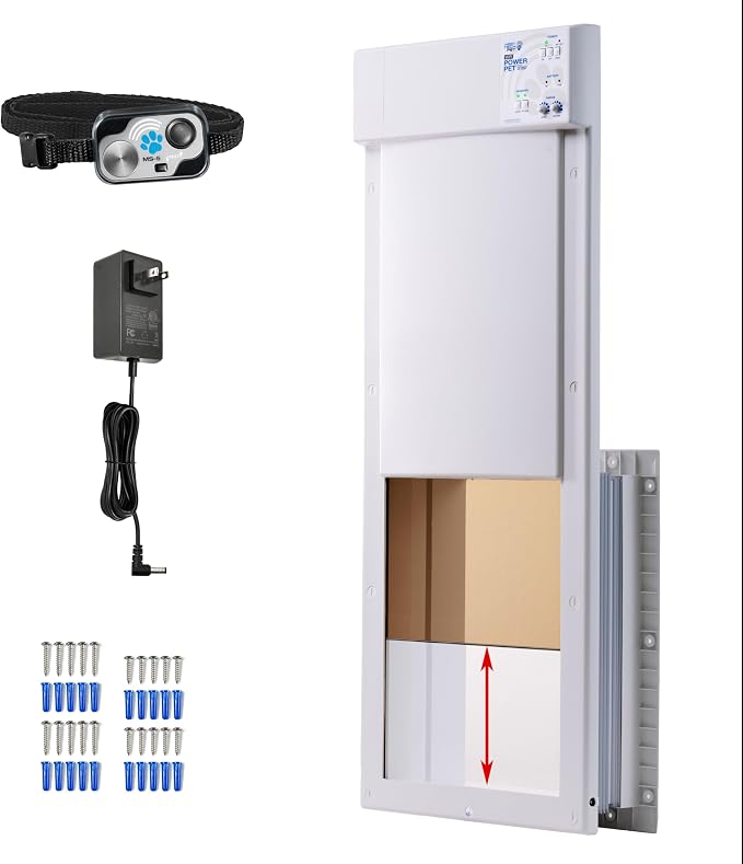 Genuine Power Pet® Automatic Pet Door, Large Wall Mount, Factory Refurbished, High Tech Pet® Certified, Full Warranty, Pet Operated, Dead-Bolt Security, Air-Tight, Quick, Quiet, USA Assembly & Service