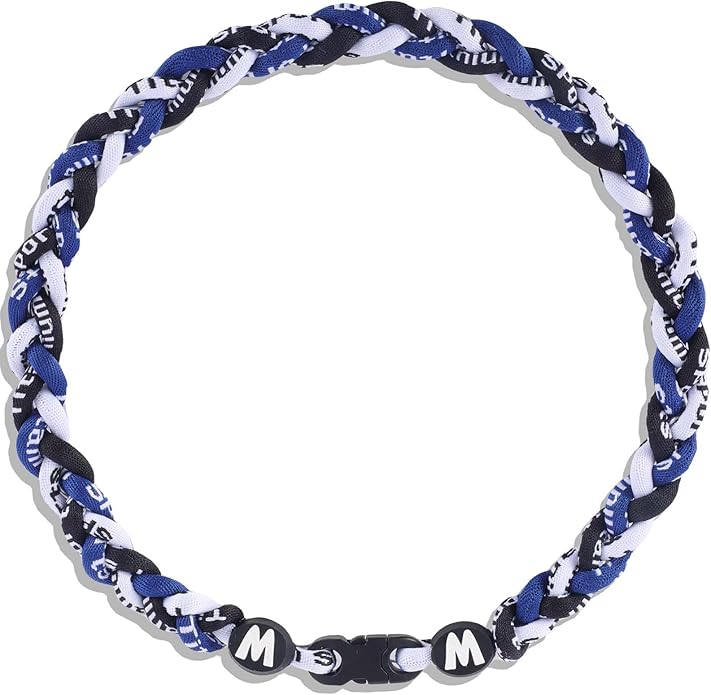 Premium 18inch Baseball Necklace w/Nylon Tri-Braided Rope Tornado Design