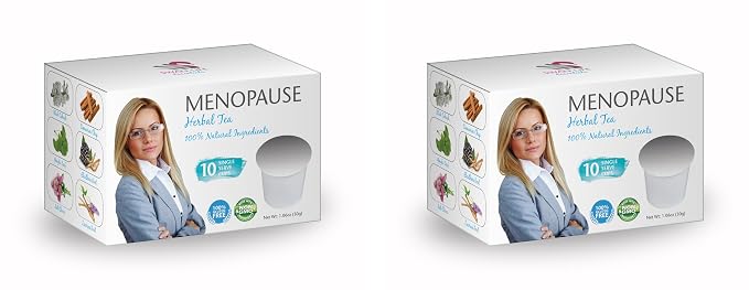 MENOPAUSE RELIEF - K-Cups Tea - black cohosh, red clover, night sweats relief, menopause tea for women, ginkgo biloba, hot flashes menopause tea, cinnamon chip 1Box