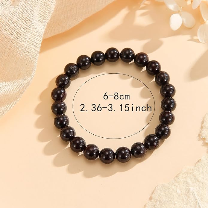 Crystal Vibe 8mm Beaded Bracelets For Women Men - Healing Crystal Bracelet - Adjustable Size