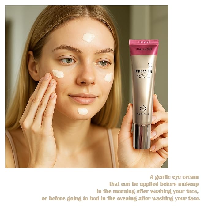 Premier Ampoule in Core Lifting Eye Cream, Hydrating & Firming Under Eye Cream, Moisturizing Anti-Aging Cream, 40ml (2-Pack)