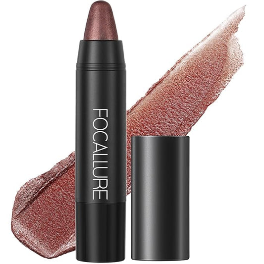 FOCALLURE Ultra Chic Lipstick,Rich Vitamin E Lip Crayon,Lightweight Color without Drying or Fading,Long Lasting Lips Makeup,#24 Copper