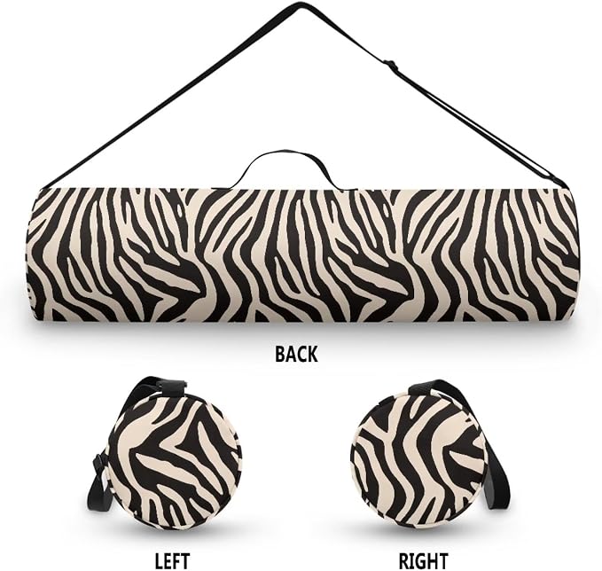 Yoga Mat Bag with Adjustable Shoulder Strap and Handle Zipper, 30in Wide x 6.3in Diameter for Yoga Mat Storage