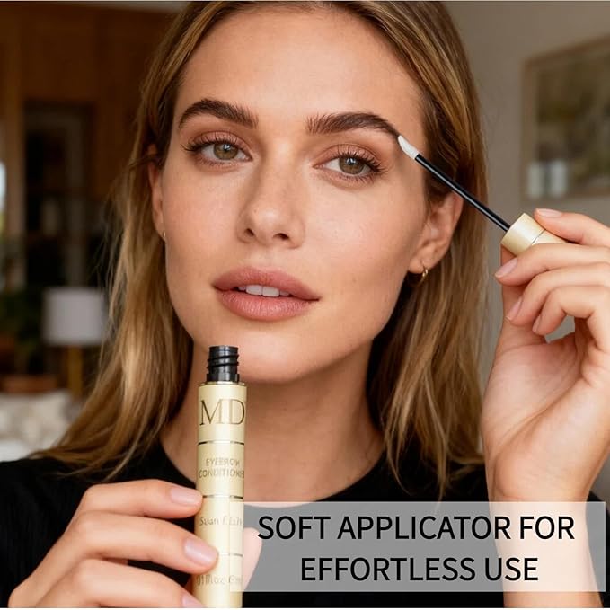 MD® Brow Conditioner: Physician-Formulated Eyebrow Serum for Sparse & Thinning Brows – Peptide & Biotin Formula for Defined, Fuller Looking Brows – Hormone-Free & Made in USA – 3mL