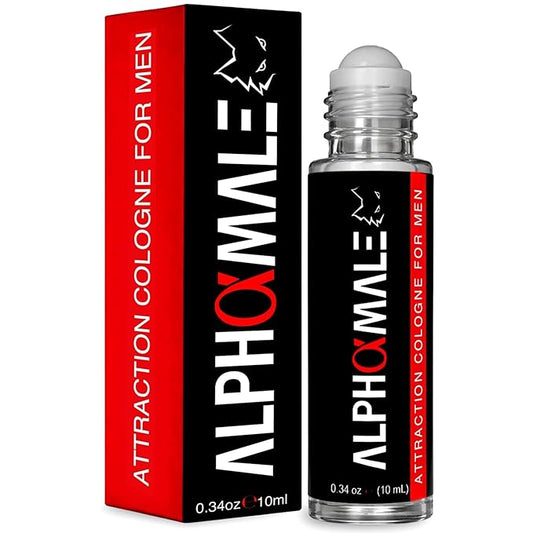 AlphaMale Pheromone Infused Cologne for Men to Attract Women - Masculine Allure in a Roll-on Bottle - 10ml