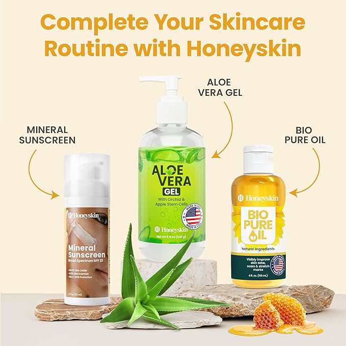 Honeyskin Face and Body Wash for Women and Men - Acne Body Wash Moisturizing for Sensitive Skin - Hydrating Facial Cleanser - Gentle Exfoliation – Sulfate-Free (8oz)