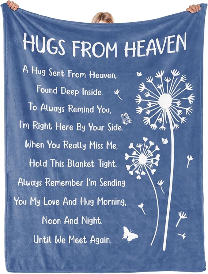 Memorial Gifts, Sympathy Gifts for Loss of Loved One, Blanket 60" x 50" | Bereavement Gifts, Grief Gifts for Women, Memorial Gifts for Loss of Mom Dad, Sympathy gifts, In Memory of Loved One Gifts